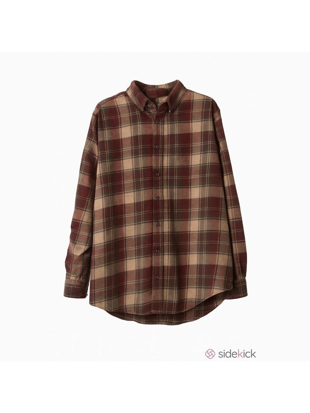 Saddlebred Big & Tall Flannel Shirt Men’s LT Maroon Plaid Long Sleeve Cotton
